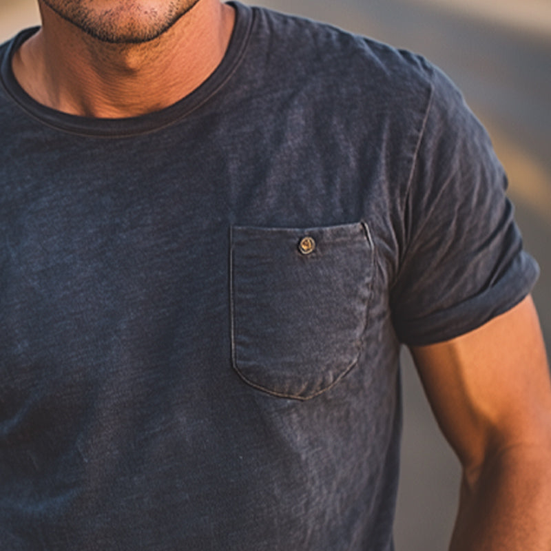 Men's Summer Comfortable And Skin-friendly Round Neck Short Sleeve T-Shirt MTA1500E8U