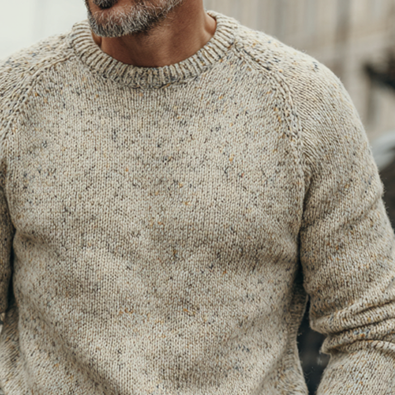 Men's Casual Round Neck Long Sleeve Knitted Pullover Sweater MTA1381H0X