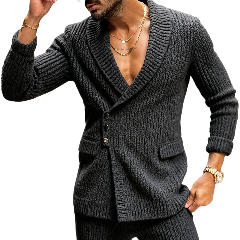 Men's Retro Casual Knitted Blazer MTA0617K5TO