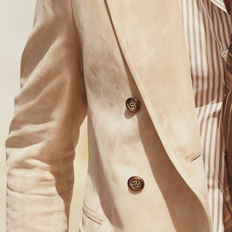 Men's Retro Elegant Faux Suede Loose Suit Jacket MTA0289I1P