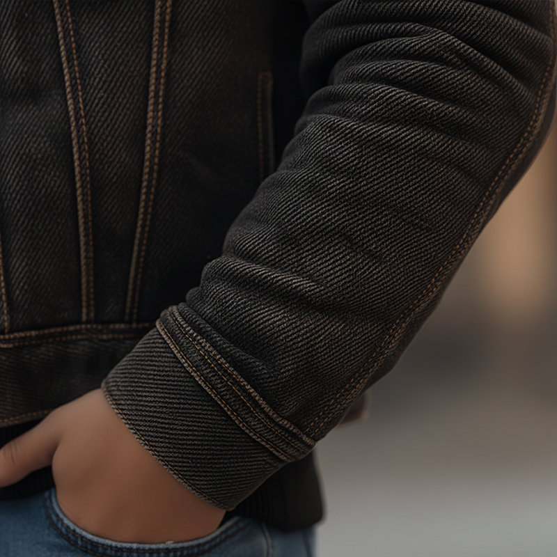 Men's Retro Twill Washed Denim Button Jacket MTA2541K6P