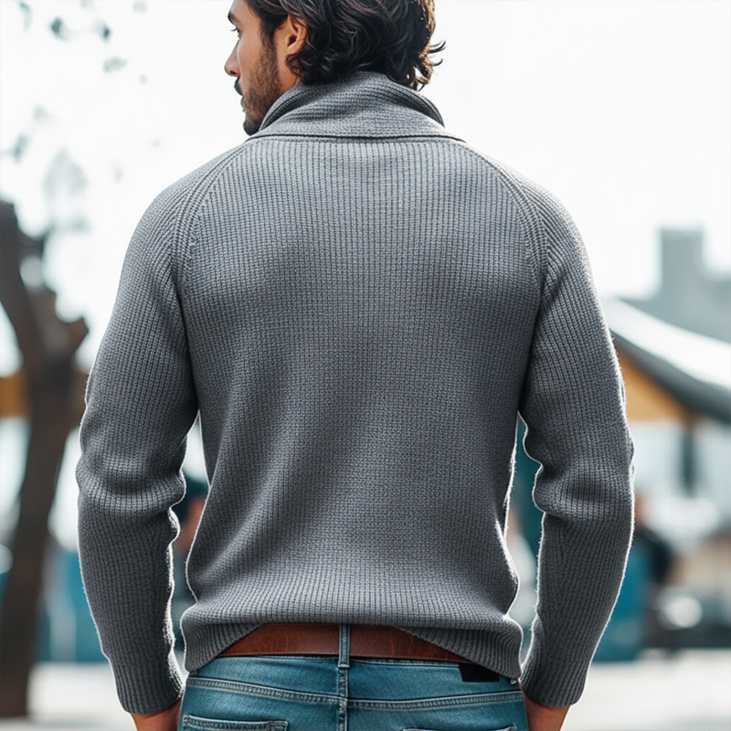 Men's Business Elegant Scarf-Style Knit Sweater MTA1598L0U