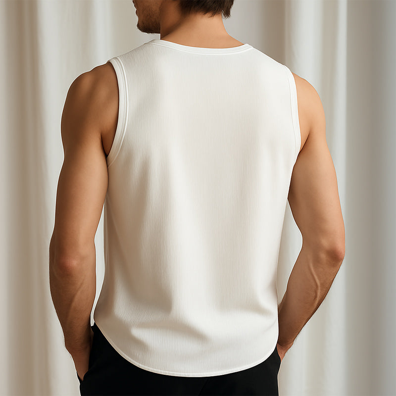 Men's Summer Solid Color Basic Comfort Tank Top MTA2053E4U
