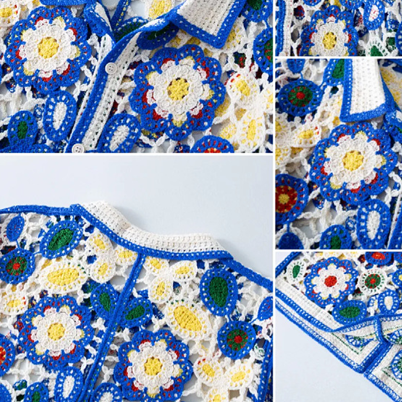 Men's Resort Floral Jacquard Short Sleeve Knit Shirt MTA0556F8X