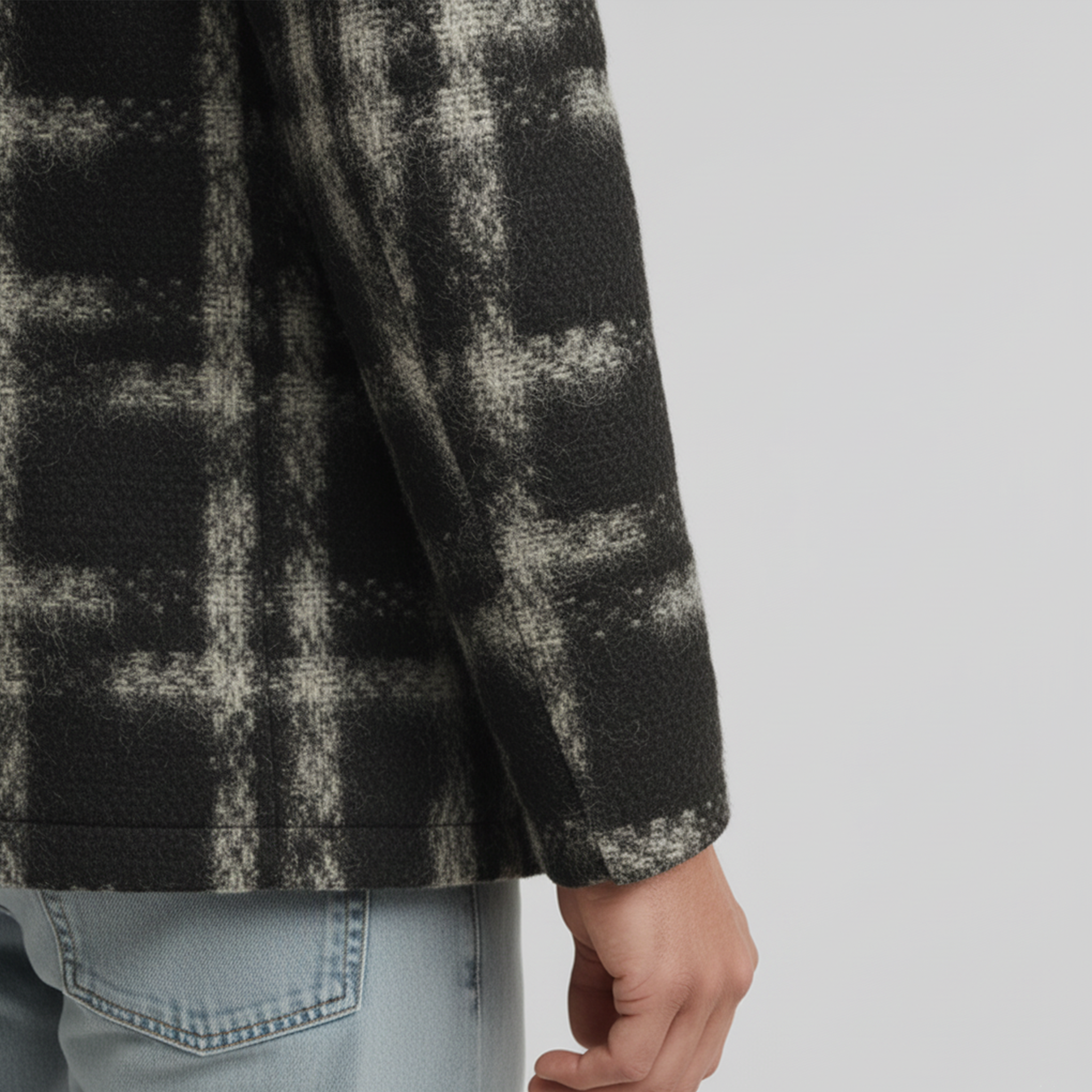 Men's Classic Casual Lapel Double-breasted Faux Woolen Jacket MTA2329I5K