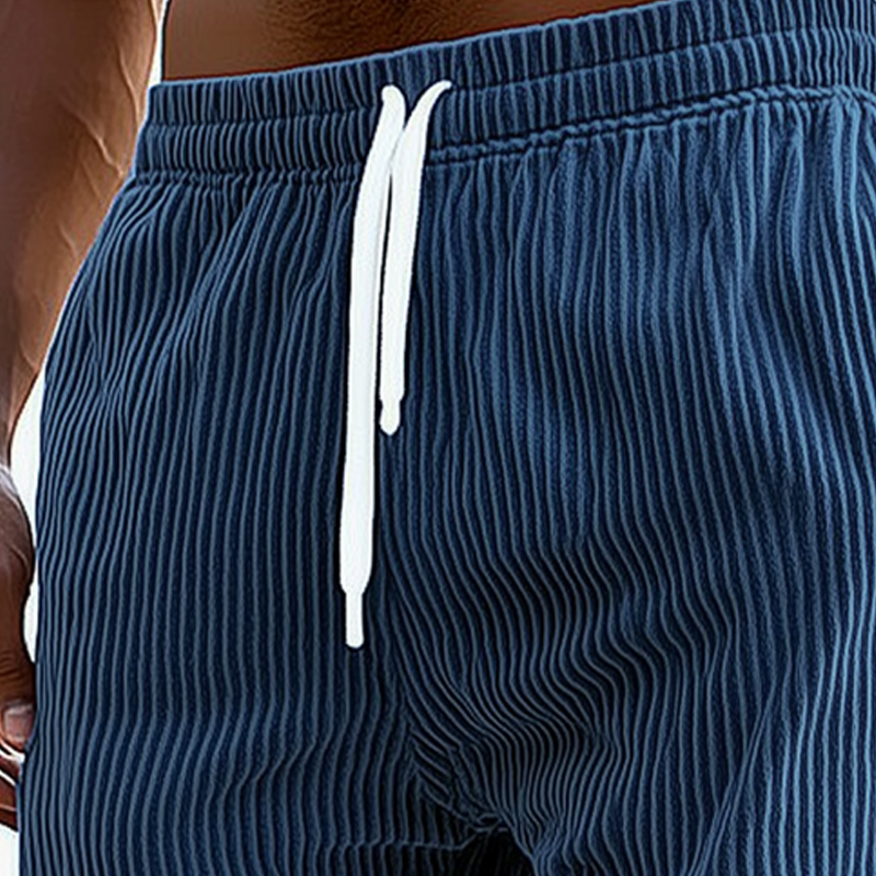 Men's Summer Casual Corduroy Lace-Up Sports Shorts MTA0924F4U