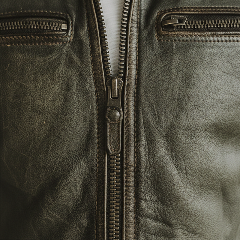 Men's Winter Retro Pattern PU Stitching Faux Leather Jacket MTA2003J3P