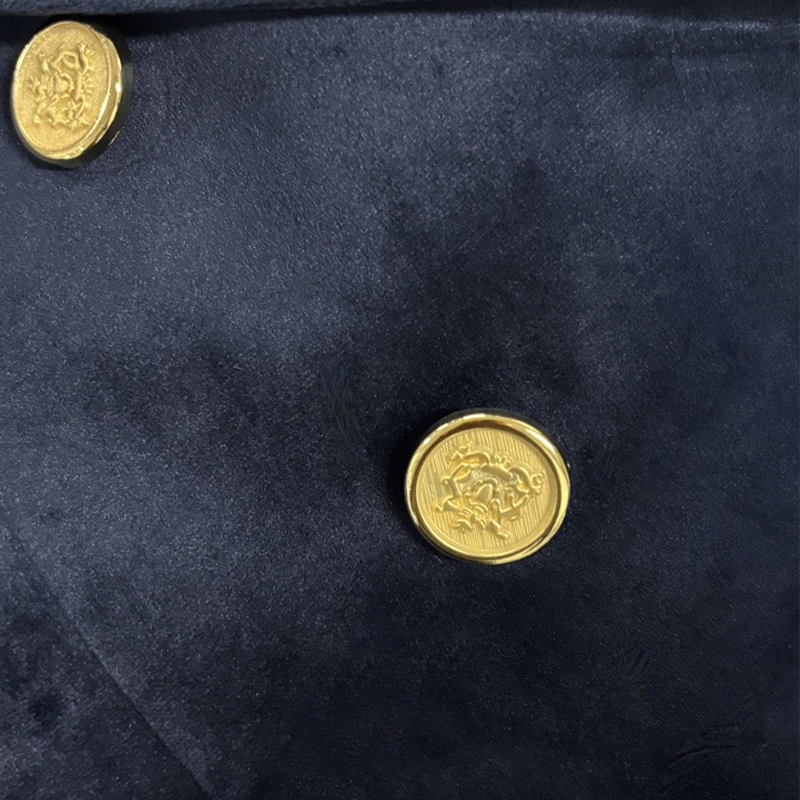 Men's Matte Velvet Lapel Double-Breasted Jacket MTA0743K3X