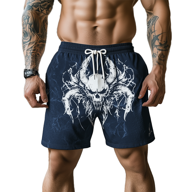 Men's Summer Fashion Street Style Printed Casual Shorts MTA2480F2P