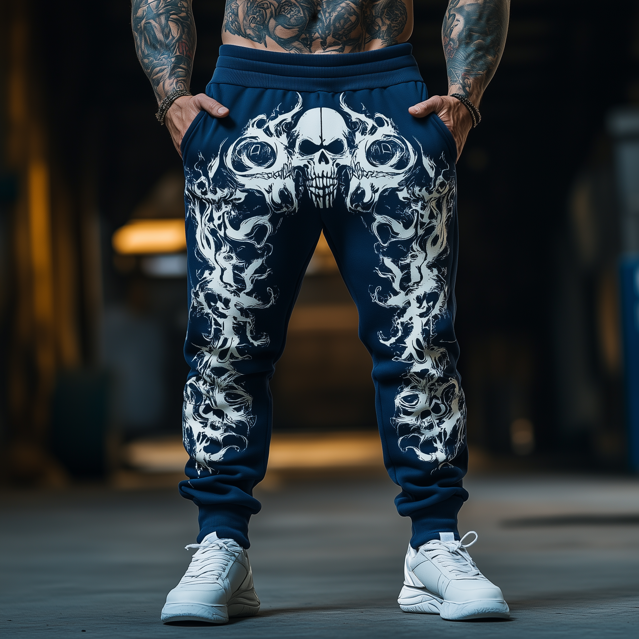 Men's Summer Fashion Printed Cotton Blended Casual Pants MTA2462F9P
