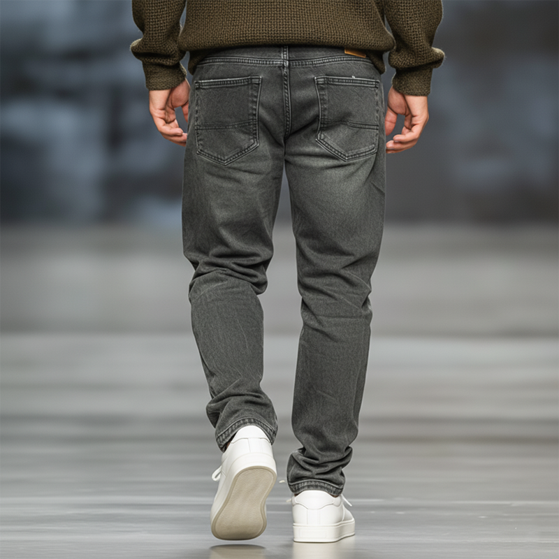 Men's Classic Straight-leg Ripped Jeans MTA2415J6U