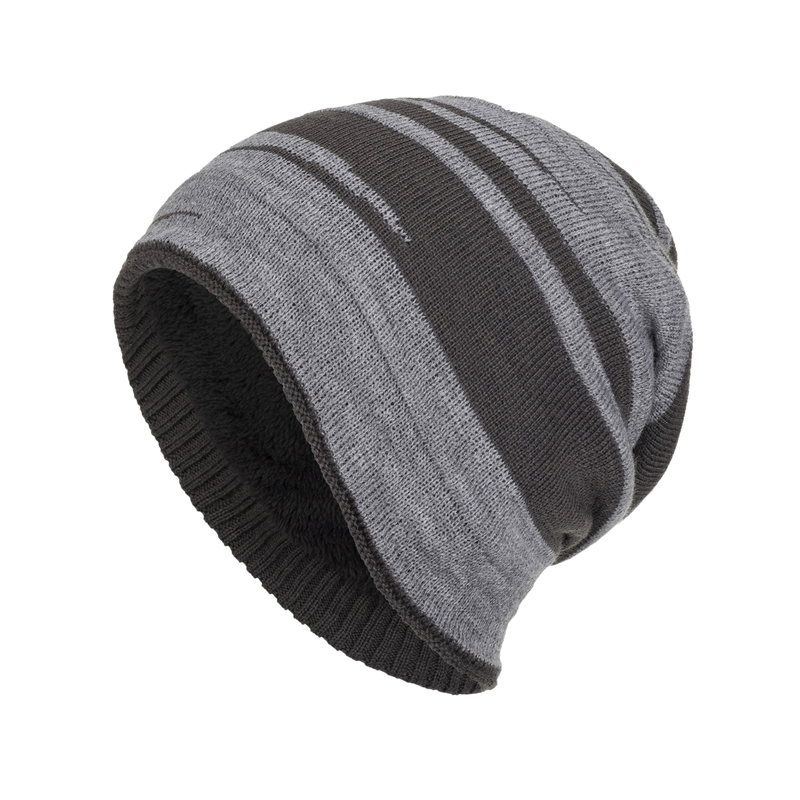 Cappello lavorato a maglia caldo con fodera in jacquard a blocchi di colore retrò da uomo 15668282Y
