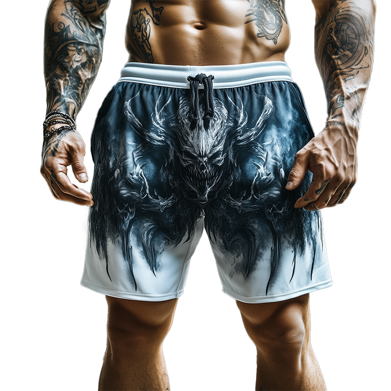 Men's Summer Fashion Street Print Casual Shorts MTA2418F5P