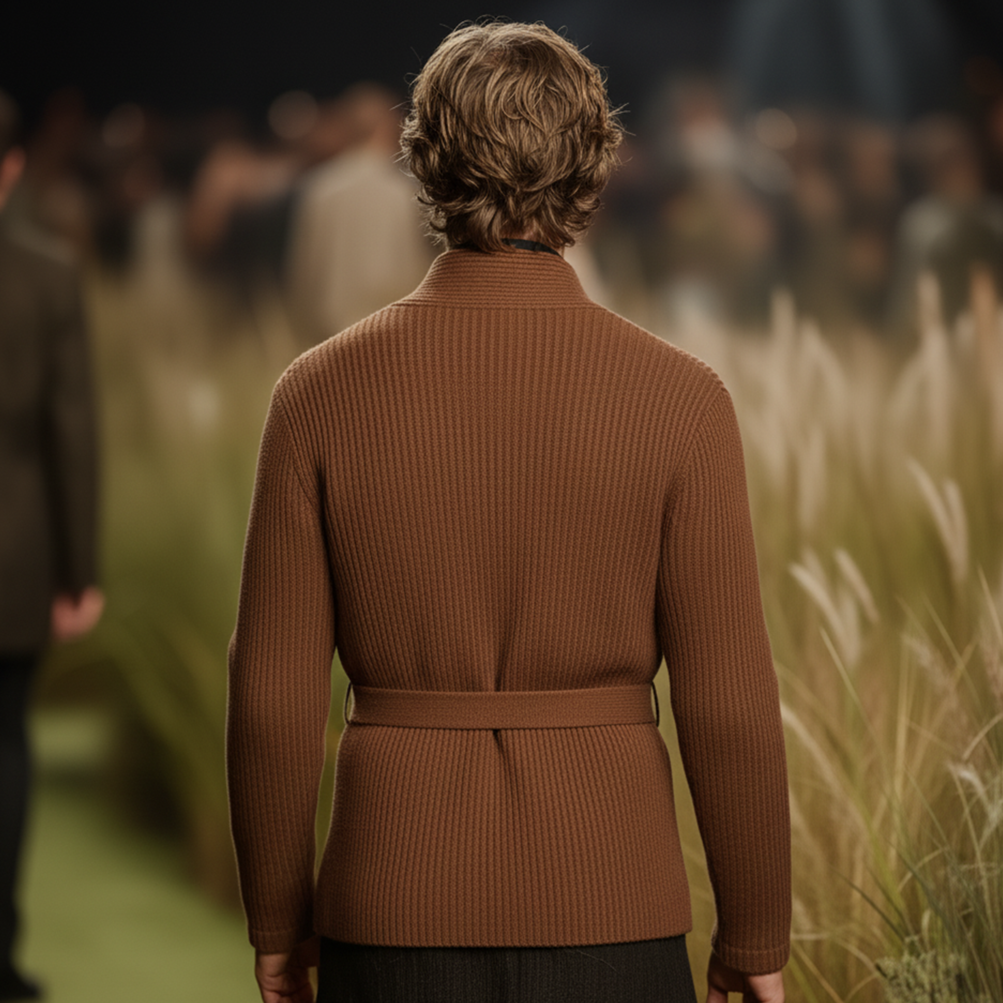 Men's Classic Retro Belted Knit Cardigan MTA0701K2K