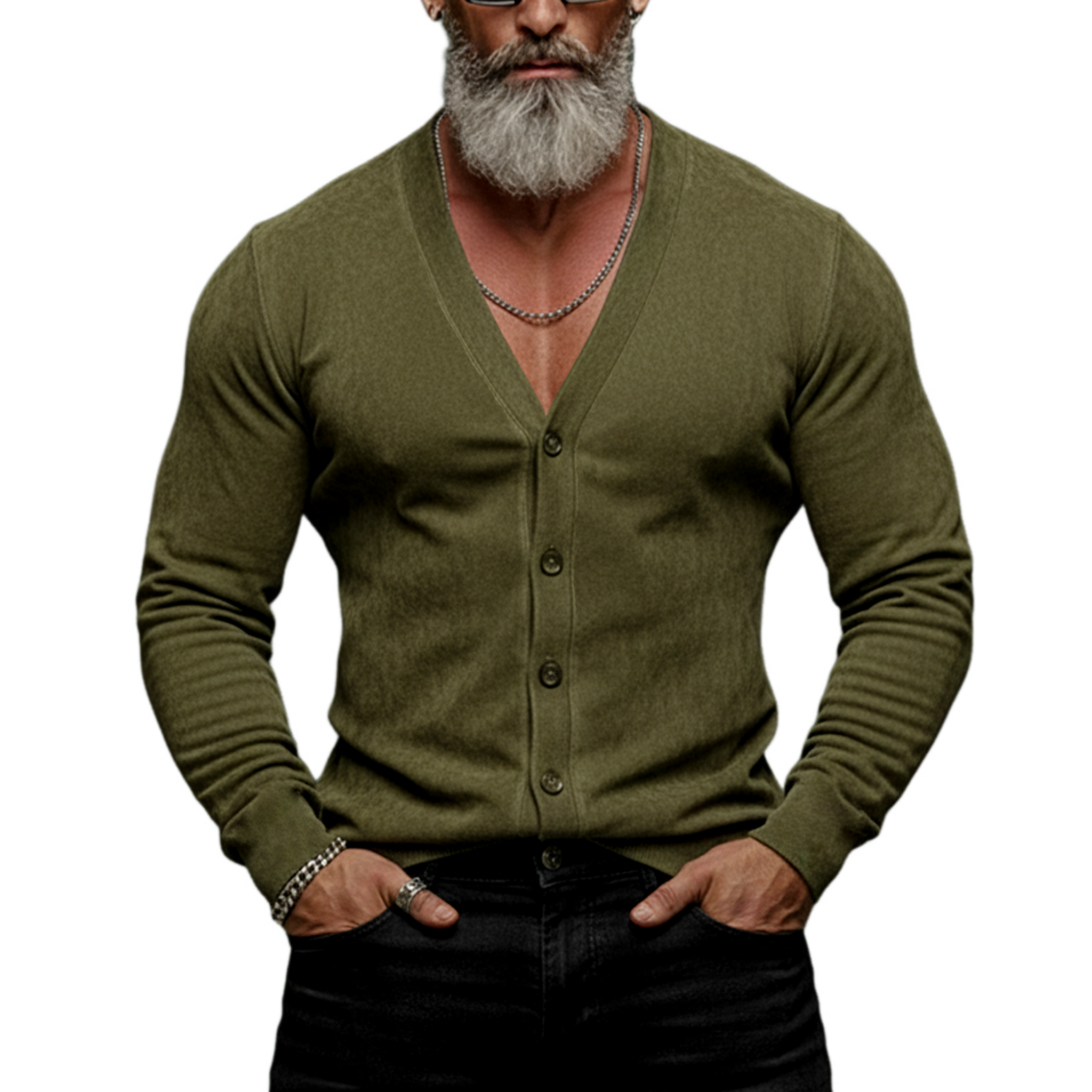 Men's Classic Casual Faux Suede Long-sleeved Shirt MTZ0460A9K