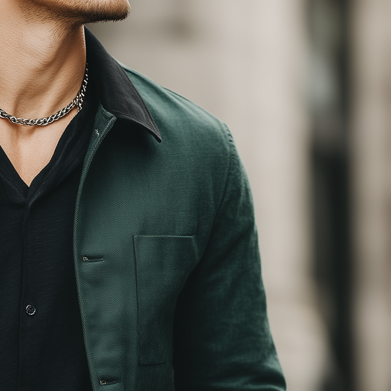 Men's Autumn/Winter Vintage Cotton Blend Jacket (Lined) MTA2287I8P