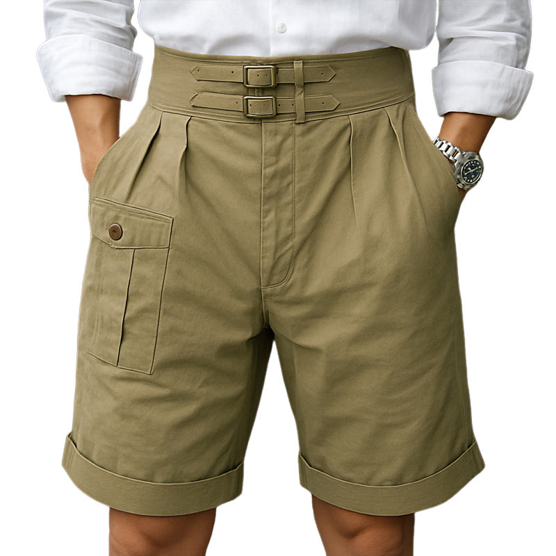 Men's Summer British Style Work Cargo Shorts MTA3071E0U