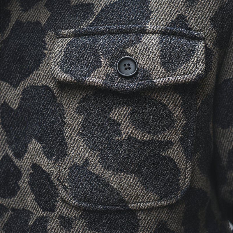 Men's Winter Retro Twill Faux Denim Stand Collar Jacket MTA0404K8P