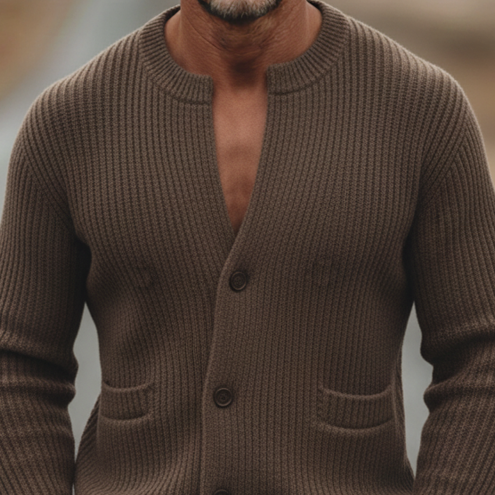 Men's Classic Casual Slim Fit Knitted Cardigan MTA1249L8K