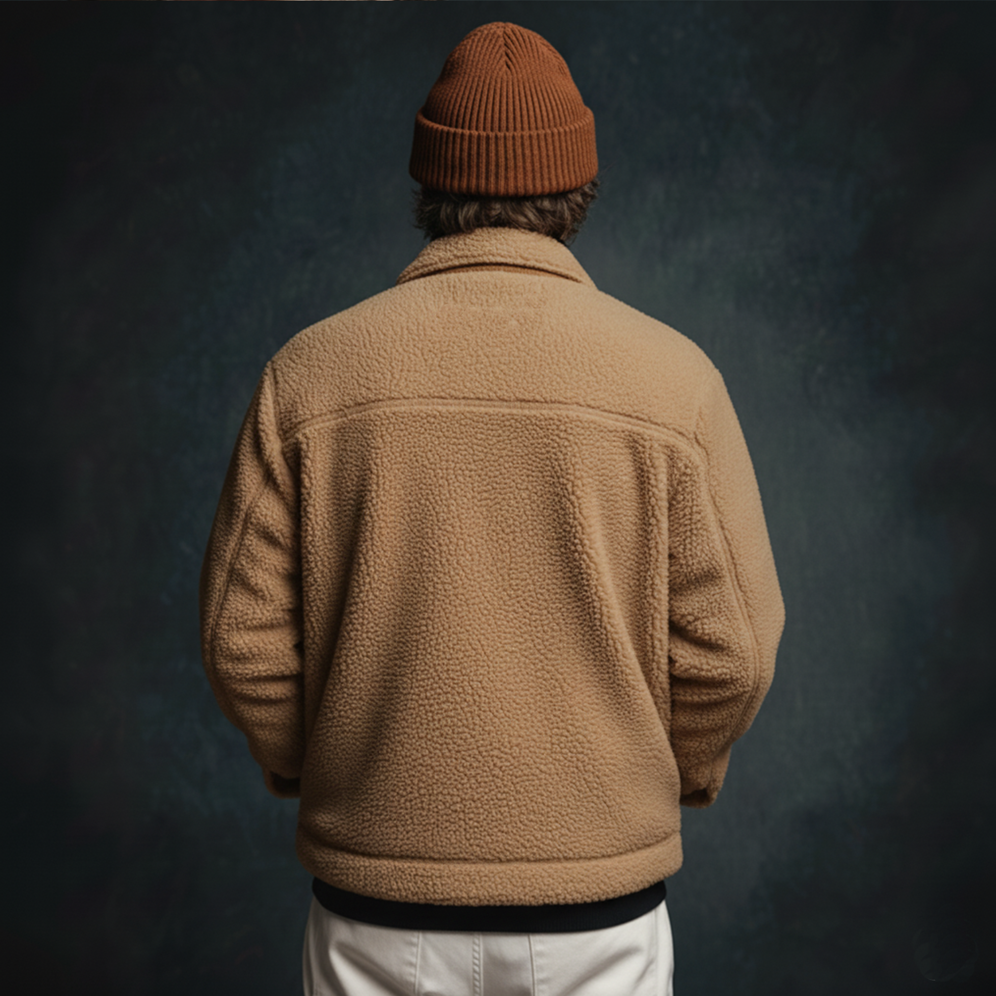 Men's Classic Casual Collar Pocket Corduroy Button Fleece Jacket MTA0187K0K