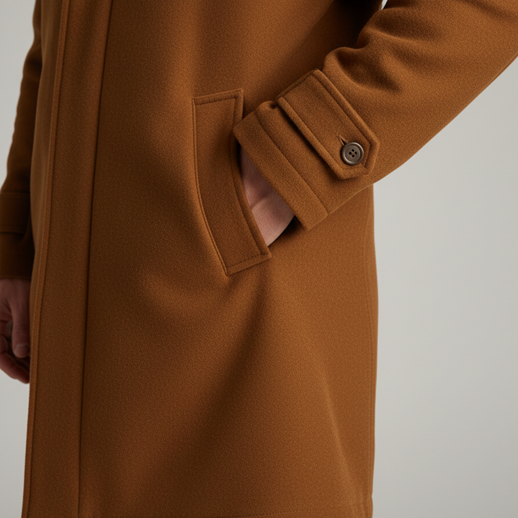 Men's Classic Casual Hooded Faux Suede Single-breasted Coat MTA3026J1K