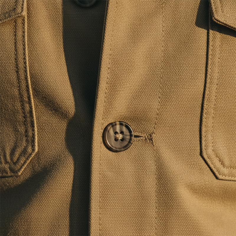 Men's Retro Cotton Blend Multi-Pocket Workwear Long-Sleeve Shirt MTA2002K0P