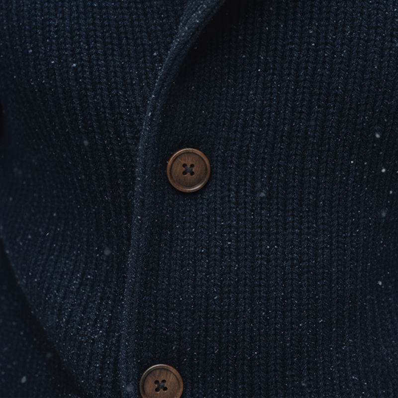 Men's Winter Vintage Cotton Knit Button-up Cardigan MTA2870K8P