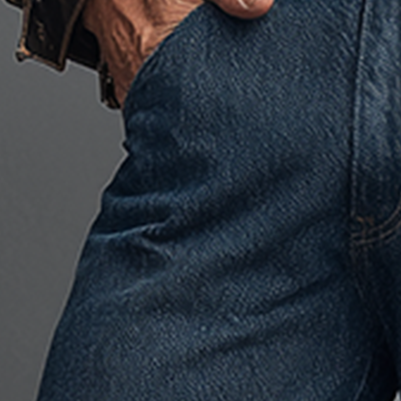 Men's Vintage Washed Denim Wide-leg Jeans MTA2917H7P
