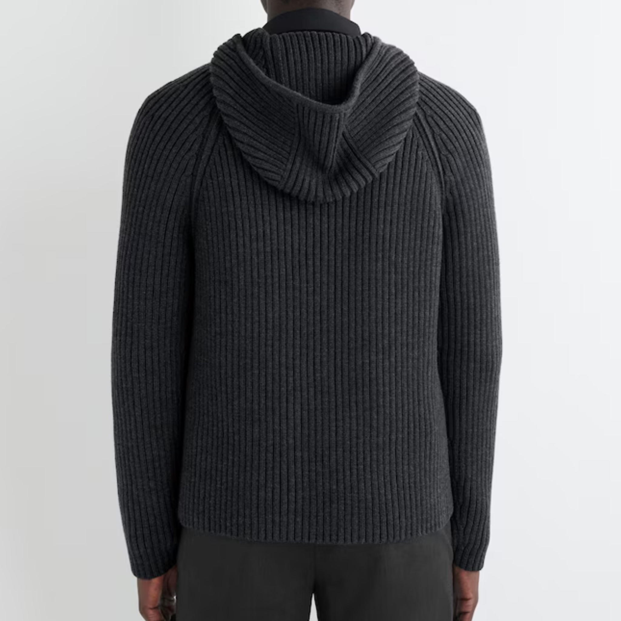 Men's Classic Casual Irregular Design Zip-up Hooded Sweater MTA2457K6K