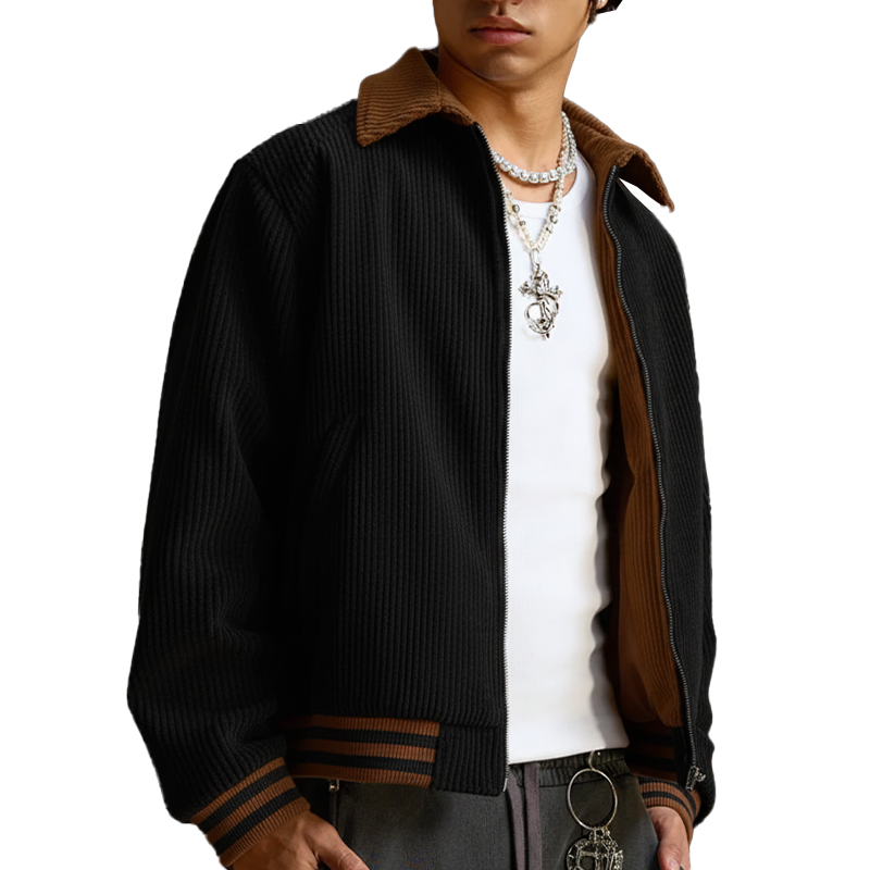 Men's Winter Retro Corduroy Zip-up Jacket MTA1012L0P