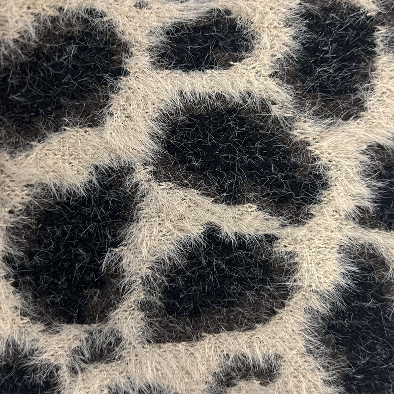 Men's Vintage Leopard Print Cotton Knit Long Sleeve Sweater MTA1422H2P