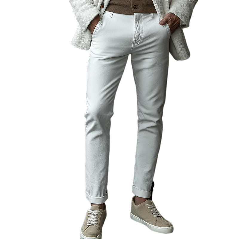 Men's Retro Casual Solid Color Pants MTA0664K1TO