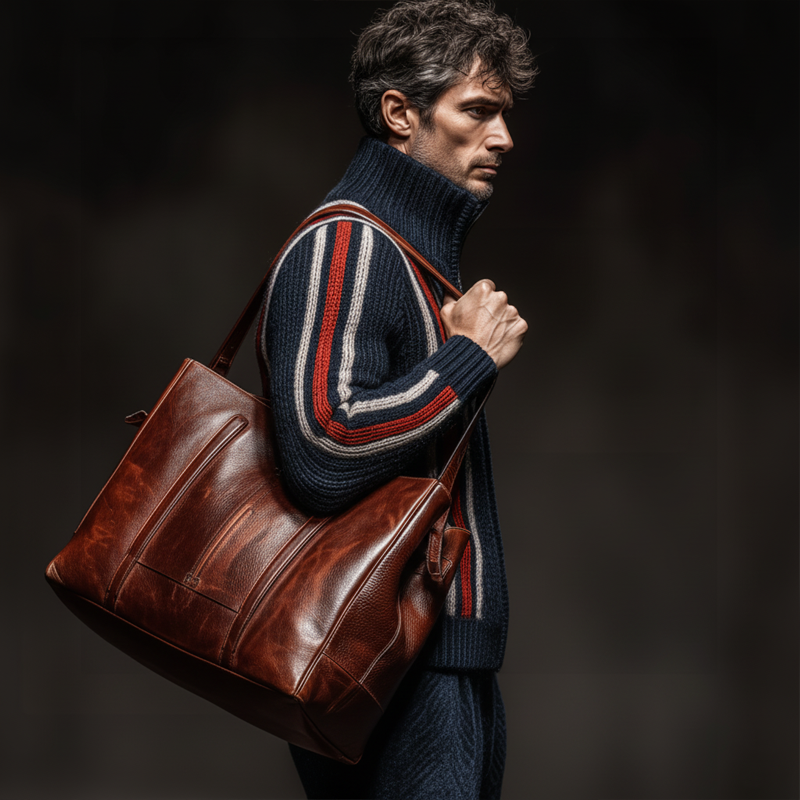 Men's Classic Colorblock Striped Stand Collar Zippered Knit Cardigan MTA2224J8U