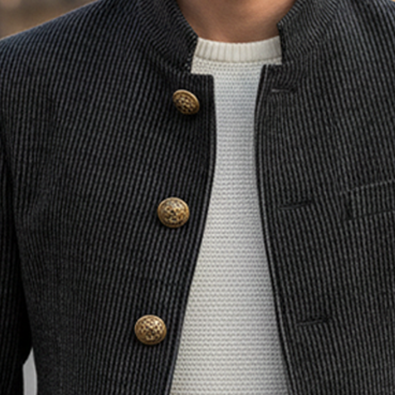 Men's Classic Corduroy Stand Collar Jacket MTA1513I4U