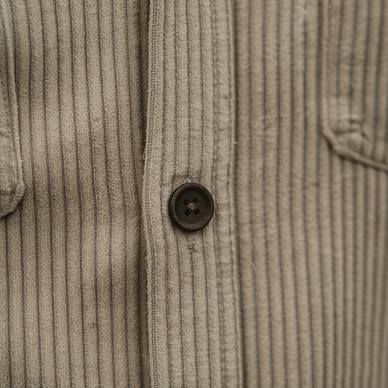 Men's Retro Corduroy Button-Up Shirt MTA1974K5P