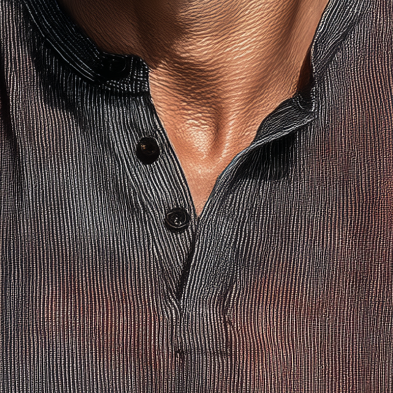 Men's Summer Retro Gradient Print Cotton Blend Henley Collar Tank Top MTA1075G6P