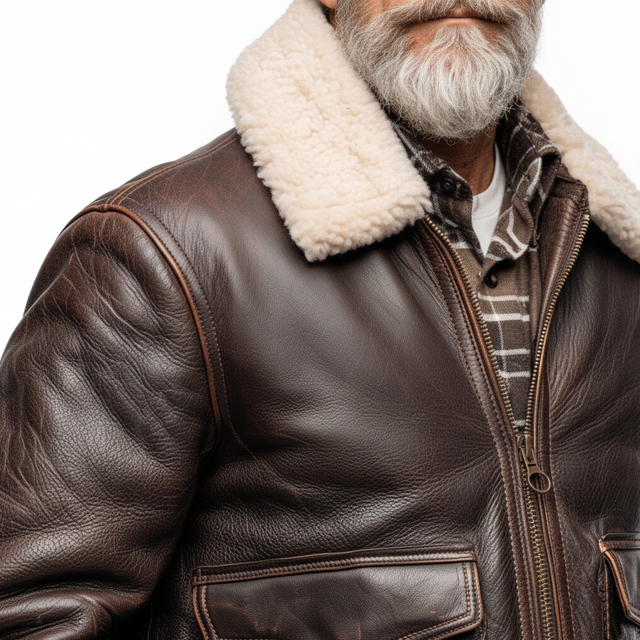 Men's Classic Retro Western Tough Style Detachable Fur Collar Zipper PU Leather Jacket MTA0901J7K
