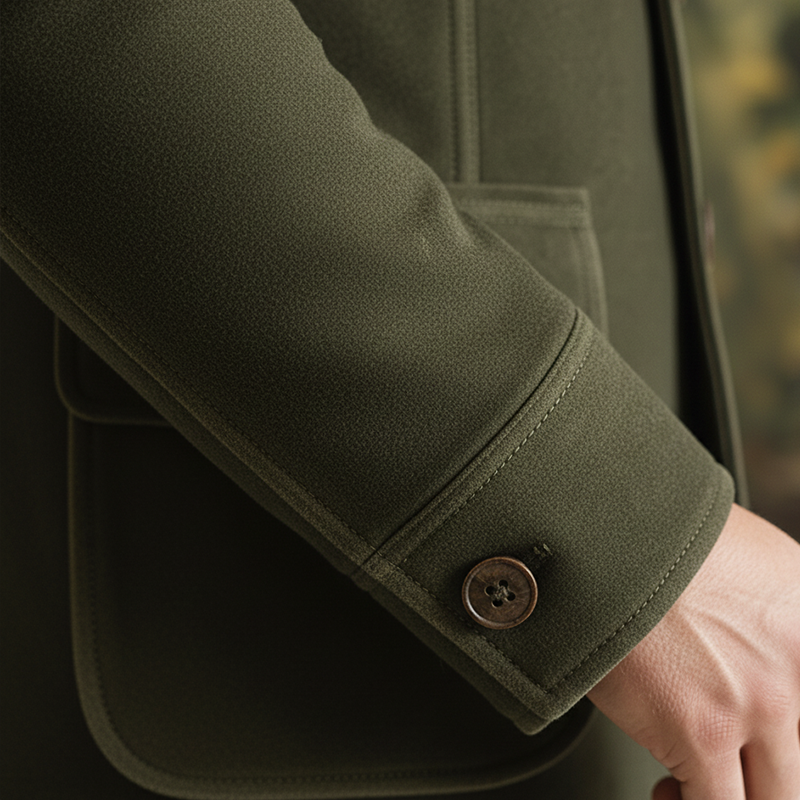 Men's Winter Retro Multi-Pocket Faux Suede Stand Collar Jacket MTA1485K7P