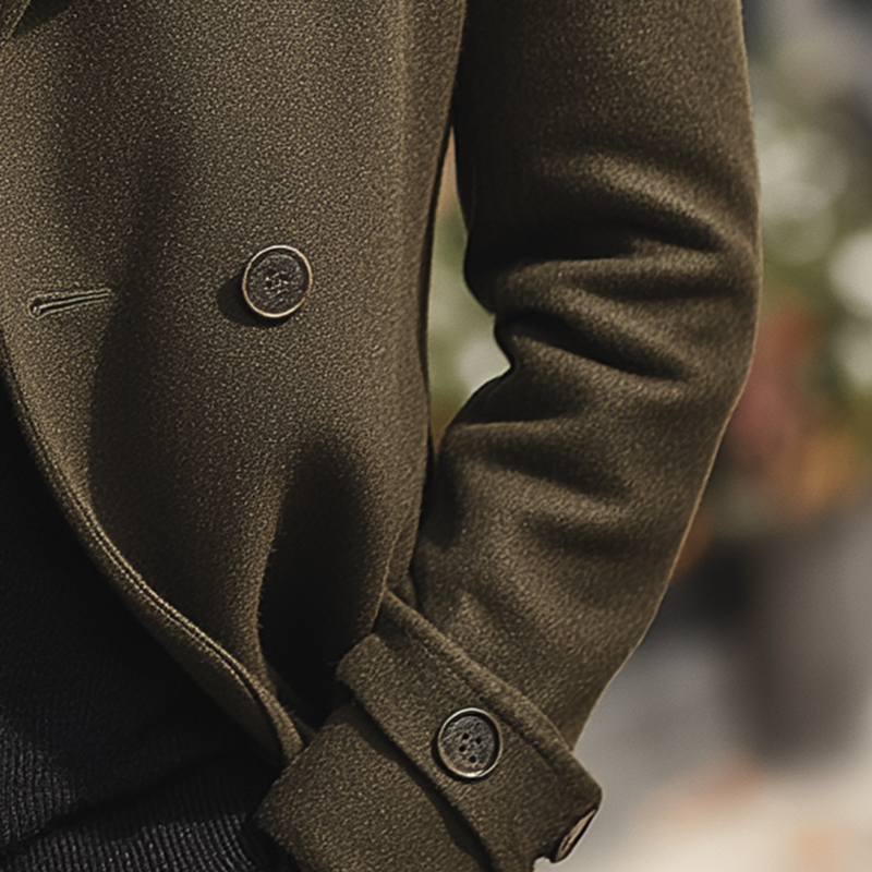 Men's Elegant Vintage Faux Woolen Coat Jacket MTA0265I0P