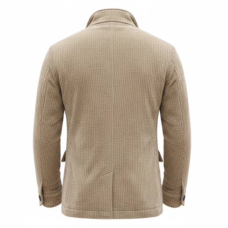 Men's Winter Retro Corduroy Double-Breasted Warm Jacket MTA1358K0P