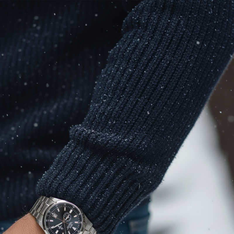 Men's Winter Vintage Cotton Knit Button-up Cardigan MTA2870K8P