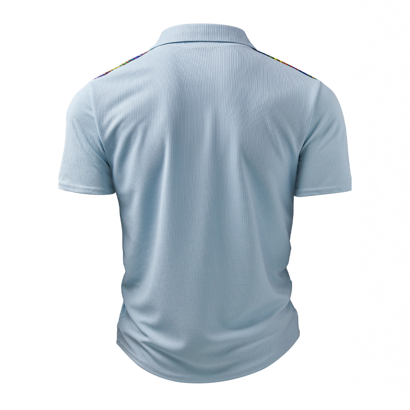 Men's Waffle Stitching Short-sleeved POLO Shirt MTA2861G0X