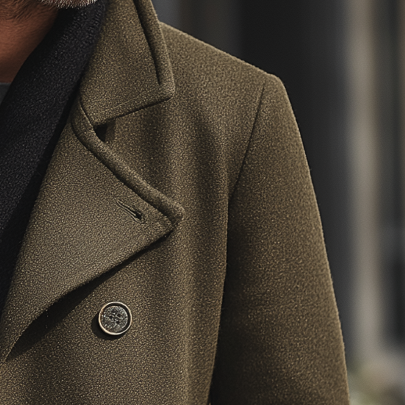 Men's Elegant Vintage Faux Woolen Coat Jacket MTA0265I0P