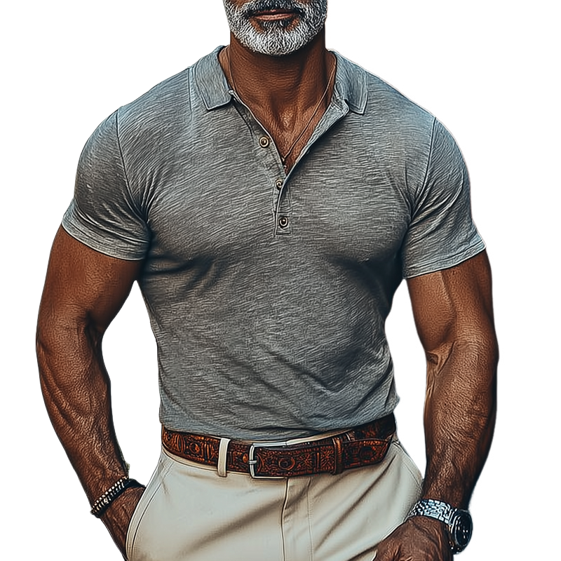 Men's Blended Fabric Short-sleeved POLO Shirt MTA0557G7X