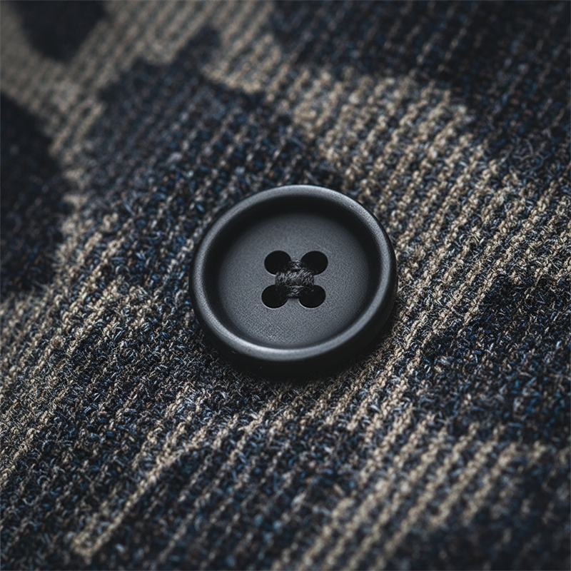 Men's Winter Retro Twill Faux Denim Stand Collar Jacket MTA0404K8P