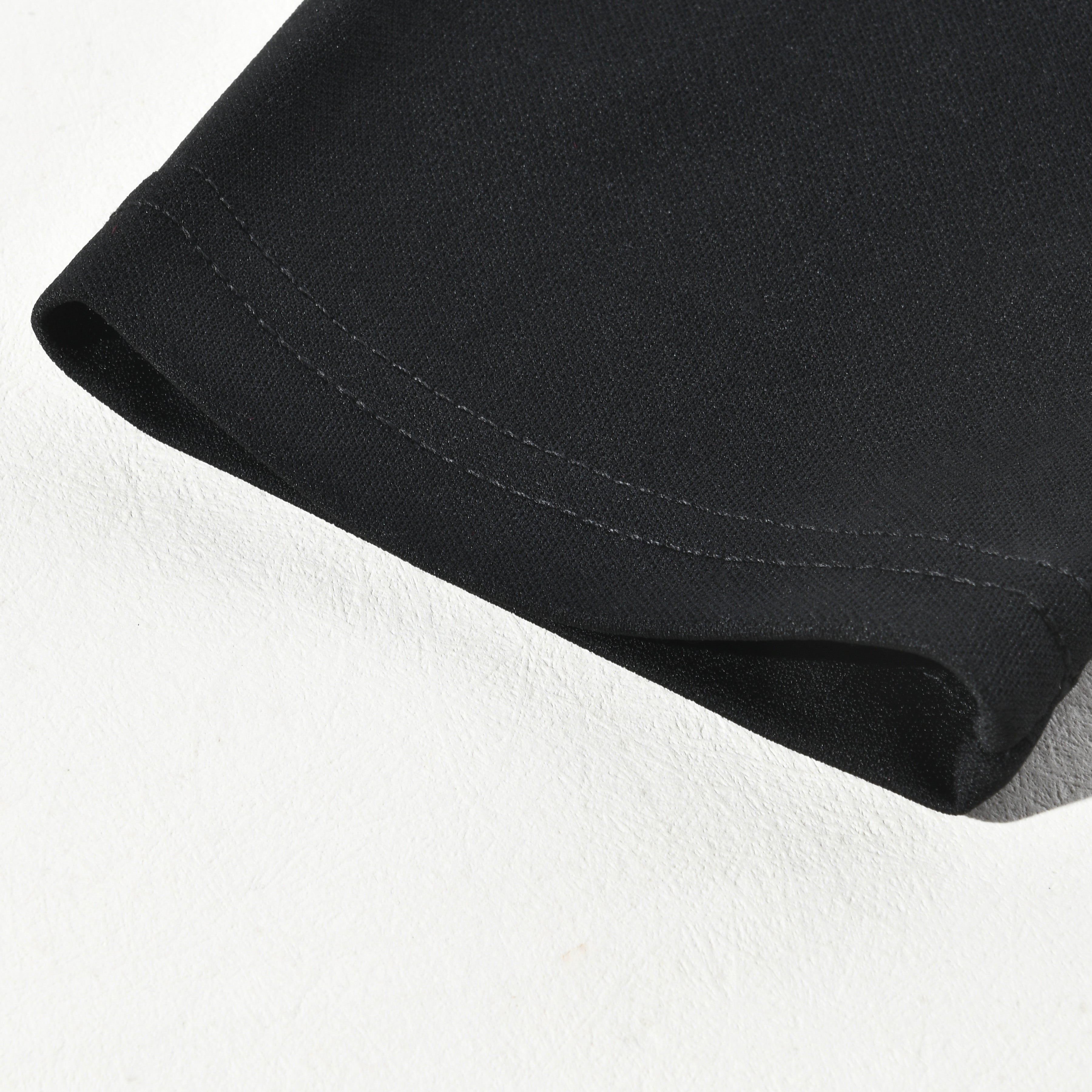 Men's Pu Leather Stitching Zip-up Round Neck Long-sleeved T-shirt(Internal T-shirt not included) 12785925U