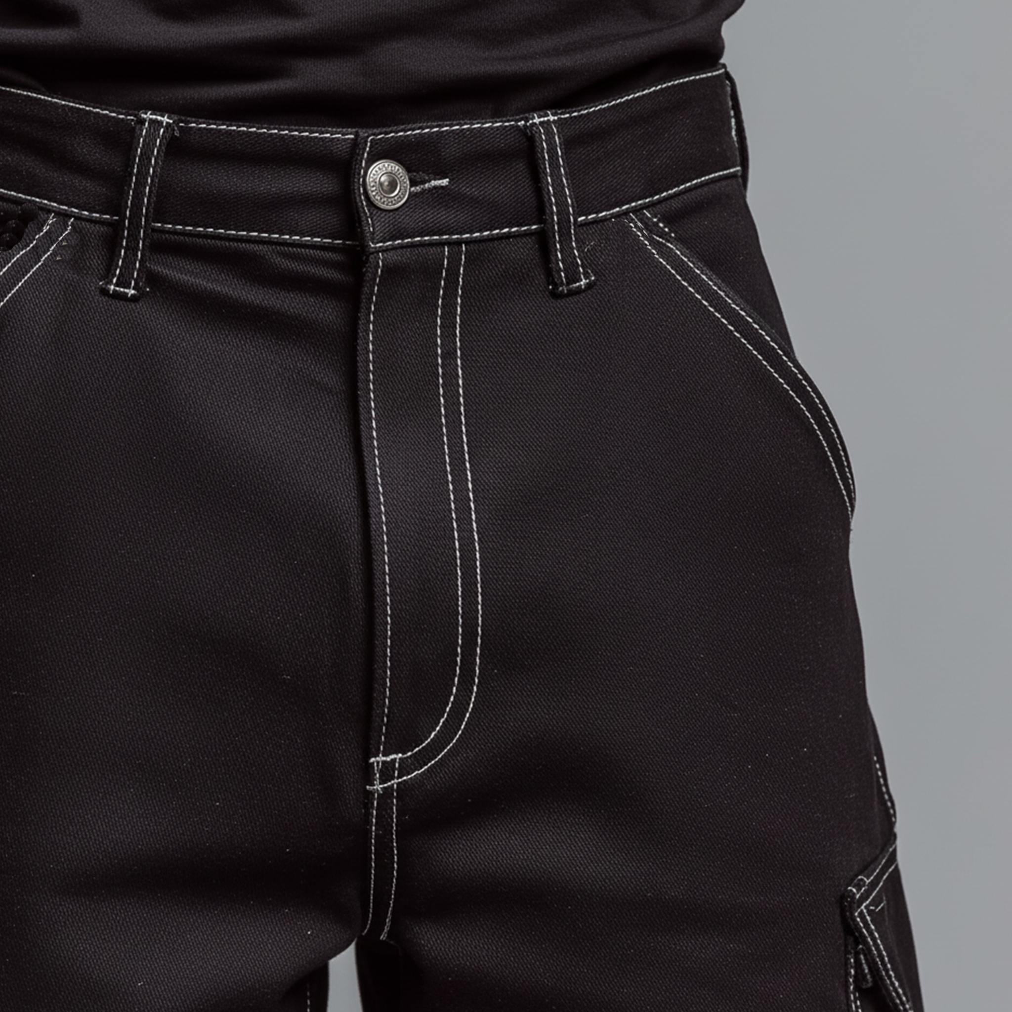 Men's Classic Casual Twill Cotton Loose-fitting Trousers MTA0896K6K