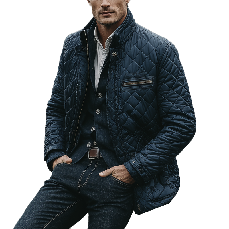 Men's Winter Fashion Cotton Quilted Jacket MTA1537J4P