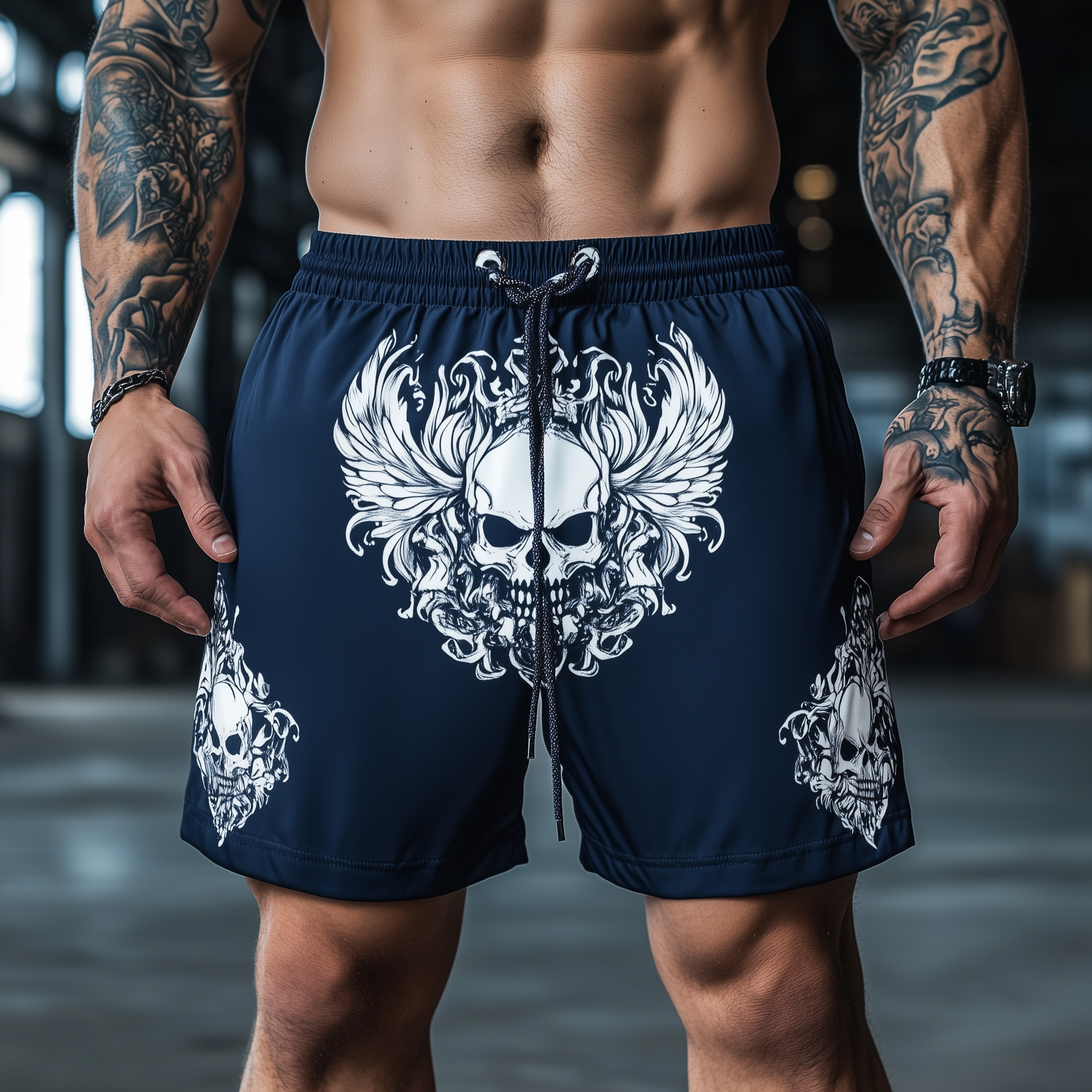 Men's Summer Fashion Street Style Printed Casual Shorts MTA2480F2P