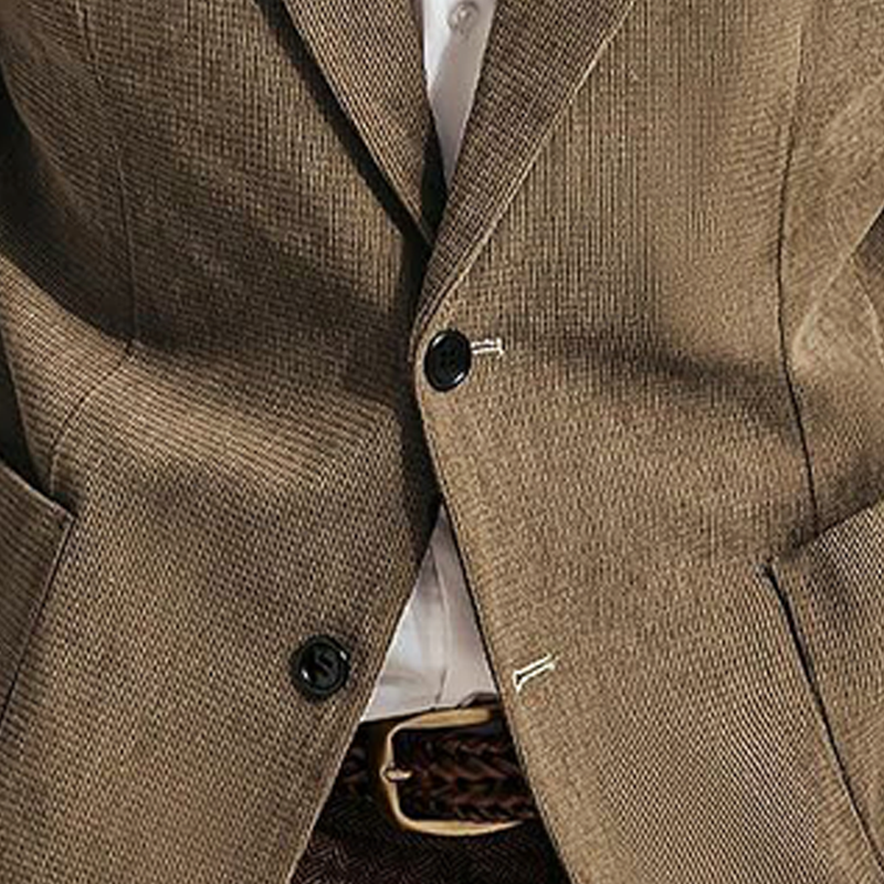 Men's Spring And Autumn Business Two-Button Blazer MTA0445H7U